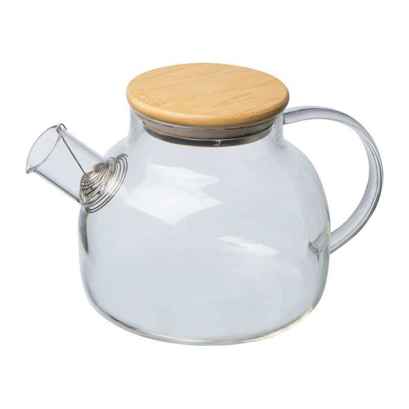 Üveg kancsó bambusz tetővel, 1000 ml